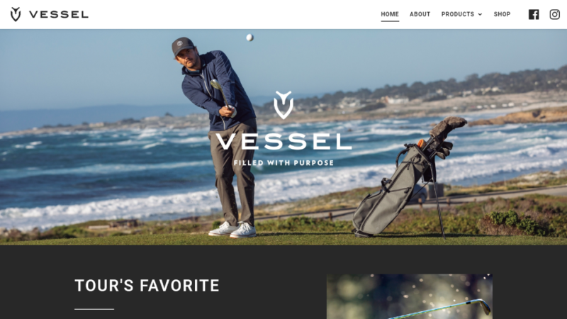 VESSEL GOLF WEBサイト実績（PC版）