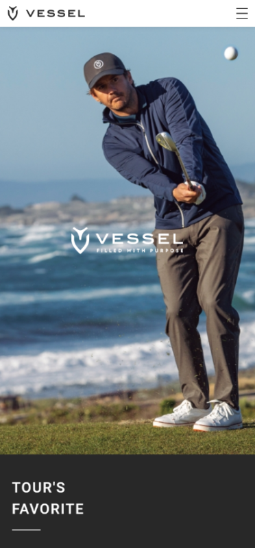 VESSEL GOLF WEBサイト実績（スマートフォン版）