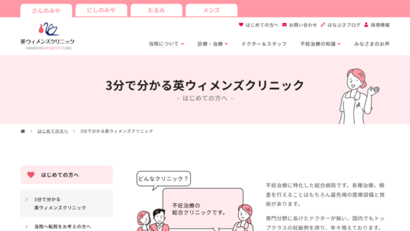 3分で分かる英ウィメンズクリニック