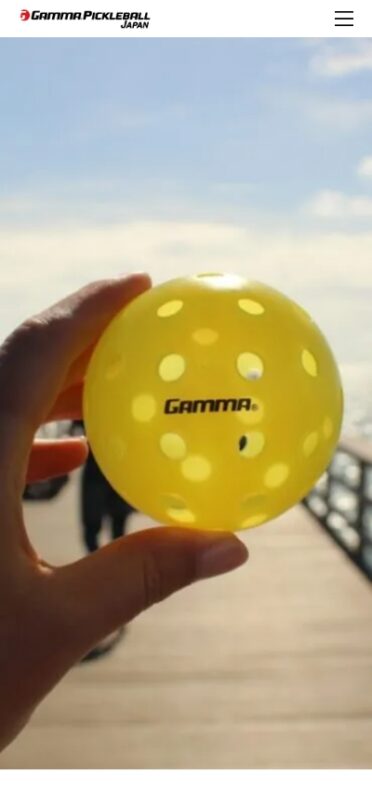 GAMMA PICKLEBALL JAPAN WEBサイト実績（スマートフォン版）
